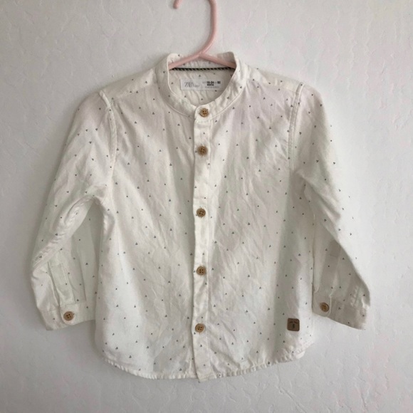 Zara baby boy long sleeve dress shirt - Picture 3 of 3